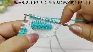 Punto cuadros en relieve para sueteres
