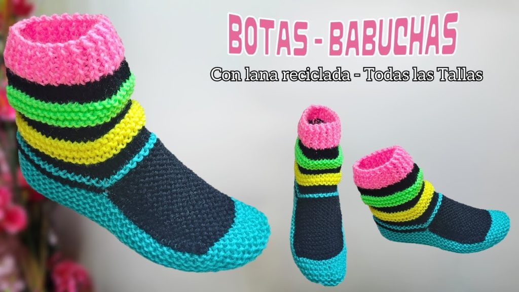 Aprende a tejer botas o botin a palillos