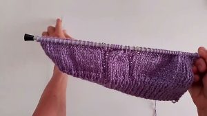 Cárdigan a dos agujas con punto ocho para mujer 