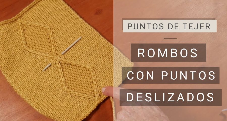Punto rombo deslizado a palillos
